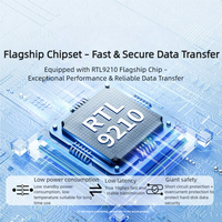 Untuk EC4701 M.2 NVMe SSD Enclosure USB-C 3.2 Gen2 10Gbps Eksternal Aluminium Tanpa Alat 8TB M/B&M Key 2280
