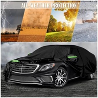 Housses de voiture imperméables pour Mercedes Benz Classe S 2006-2025 avec fermeture éclair et bandes coupe-vent pour la protection contre la neige, la pluie, la poussière et la grêle