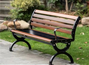 Banco Externo de Design Moderno em Alumínio de Alta Qualidade com Características Impermeáveis para Jardim, Parque e Pátio - Product Image 3