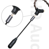 Câble de mise à niveau pour écouteurs de jeu 4 brins OFC plaqué argent avec microphone détachable, prise 3,5 mm/TYPE-C, 7 connecteurs disponibles