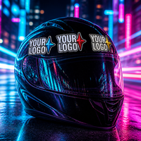Autocollants holographiques en cristal avec logo personnalisé, imperméables, autocollants personnalisés de qualité supérieure, découpés à la forme, pour casque