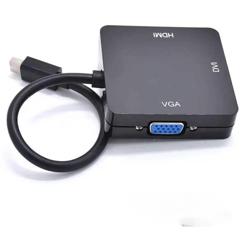 3 in 1 Mini DP DisplayPort to HDMI VGA DVI Adapter Mini DP Cable Converter For PC Monitor Mini DisplayPort