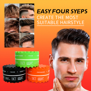 Pommade <span class=keywords><strong>de</strong></span> cire coiffante professionnelle pour hommes personnalisée pour le contrôle des bords avec <span class=keywords><strong>test</strong></span> d'échantillon gratuit à forte tenue - Product Image 3