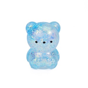 Hot Selling Maltose Slow <b>Rebound</b> Bear Squishy Toy Transparent Gold Glitter Bear Squishy Educational Stress Relief Fidget Toy - Product Image 4