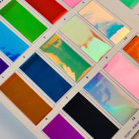 Film laser PVC couleur holographique personnalisé pour sacs à provisions holographiques transparents en PVC
