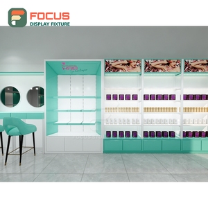 High End Wig Display Cabinet Glass Panel Lighted Drawer Multi Shelf Hairpiece Display Cabinet Unit - Product Image 4
