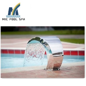 Rideau de cascade en acier inoxydable, de <span class=keywords><strong>piscine</strong></span>, pour <span class=keywords><strong>douche</strong></span>, nouveau Design, livraison gratuite - Product Image 2