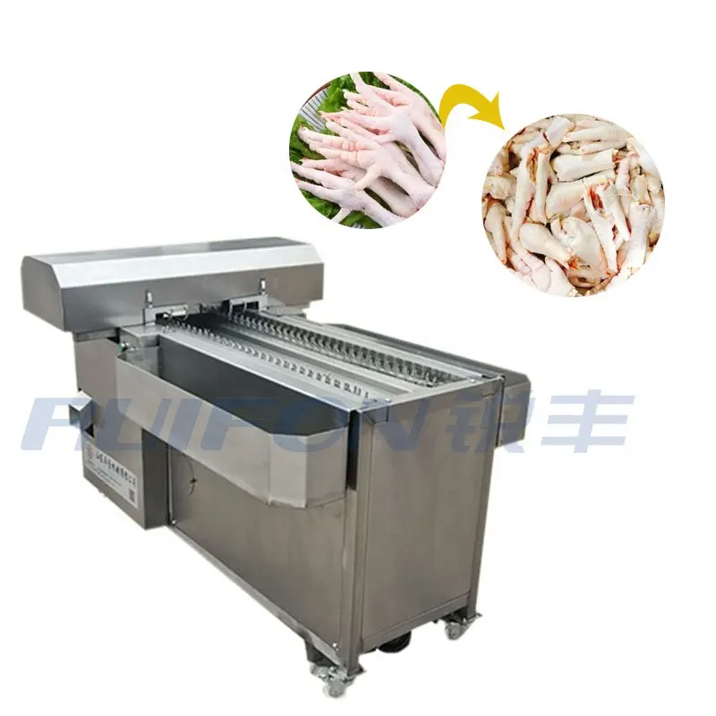 Máquina clasificadora de pesaje de pies de pollo Máquina de proceso de pies de pollo Máquina cortadora de clasificación de pies de pollo
