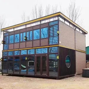 China wholesale 5 star hotels container house 20ft 40ft shipping container bedroom house plans