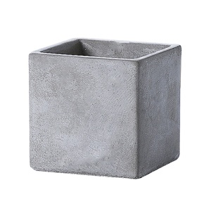 Rectangular Square cement succulent plant pot flower pot with saucer for green plant
