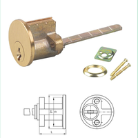 Jante de cylindre de serrure de porte en laiton de haute qualité professionnelle 60mm Backset 3 clés incluses