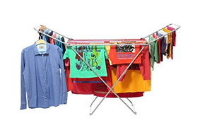 Porte-vêtements pliable en forme d'aile, support métallique domestique à forte capacité de charge, séchoir à serviettes grande surface de séchage – Vente chaude - Product Image 2
