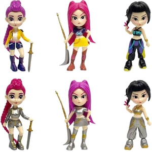 K-pop Demon Hunters Mystery Box, Set di 6 Statuette <span class=keywords><strong>Anime</strong></span> in PVC, Giocattoli K-POP Demon Hunters, Scatola Sorpresa <span class=keywords><strong>Anime</strong></span>, Regalo Scala 1/12 - Product Image 5