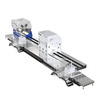 Grande machine à tourner horizontale à un seul brocheur CNC de grande capacité avec une longueur maximale de 20 mètres pour le métal