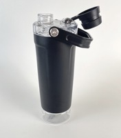 Couvercle de bouteille d'eau isolé à double paroi en acier inoxydable personnalisé Shaker de protéines de fitness course à pied activité de plein air camping direct