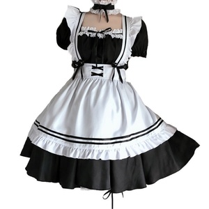 Tenue de femme de chambre japonaise <span class=keywords><strong>COS</strong></span>, robe d'étudiante mignonne, ensemble de costume Lolita Big Brother, taille grande, quotidien - Product Image 5