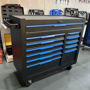 Ensemble d'outils à main en acier rouge à sept tiroirs Boîte à outils mobile en acier robuste sur roues pour garages ateliers de réparation et ateliers de pièces automobiles - Product Image 6