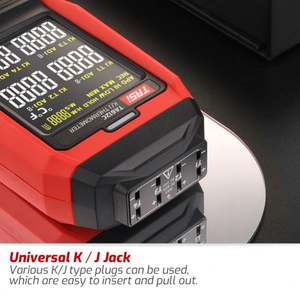 Termómetro OEM TASI TA612A K/J con registrador de datos de 9999 grupos, termopar de plástico, soporte ODM personalizado - Product Image 2