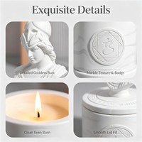 Diffuseur de parfum en cire végétale de style européen - Bougie d'aromathérapie luxueuse, idéale pour les hôtels et la maison