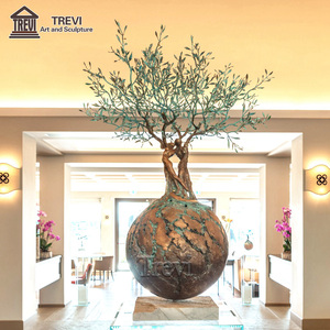 TREVI Tijdloze Moderne Kunst Gegoten Bronzen Levenboom Sculptuur Beroemd voor Buitenpark Verkoop - Product Image 5