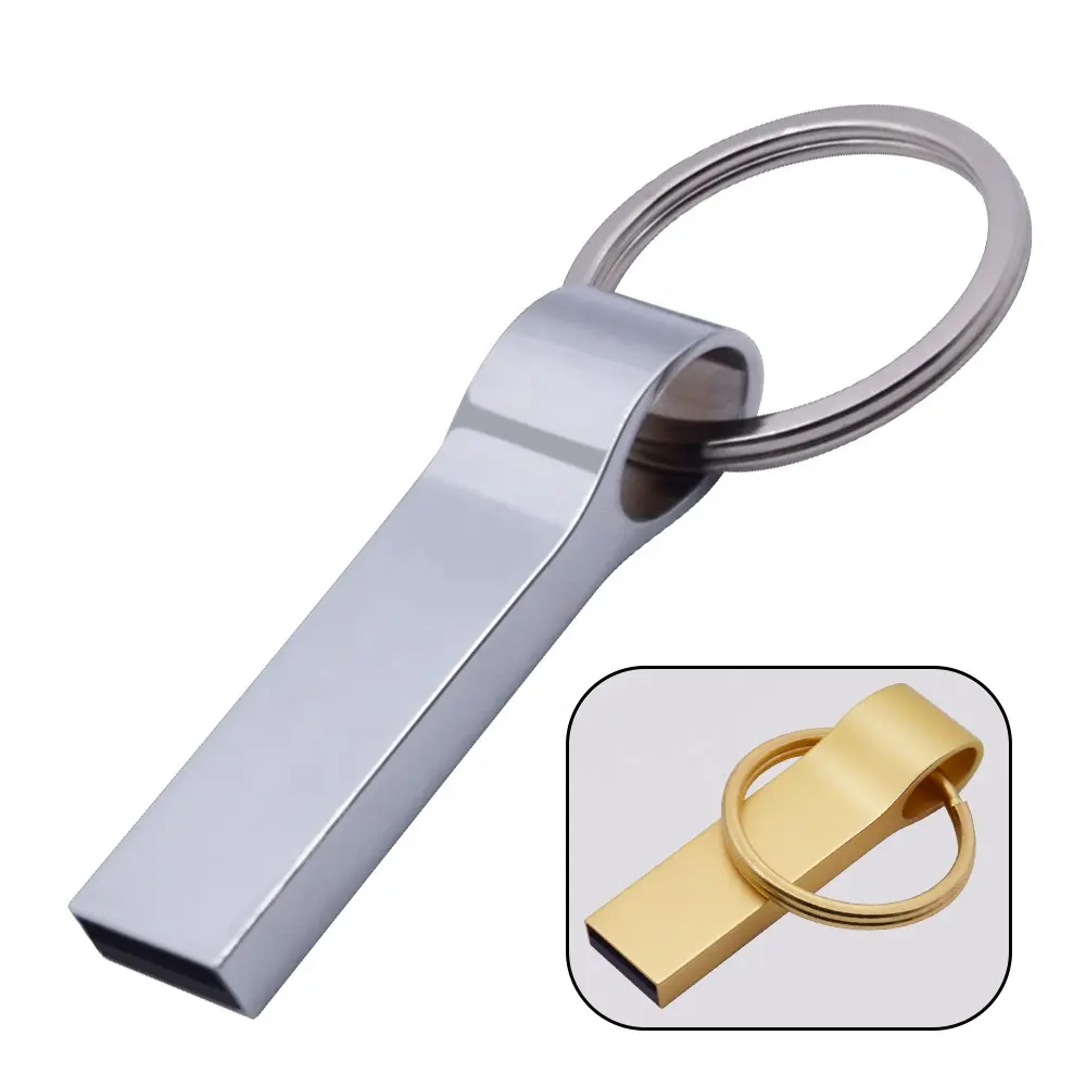 Hot Selling Mini Metall USB-Flash-Laufwerk Werbe geschenk Schlüssel ring USB-Stick 2.0 Flash-Disk auf Schlüssel Thumb drive
