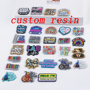 Kovict Plaques plates en résine acrylique – Porte-badges personnalisés à motifs de dessins animés pour loisirs créatifs, accessoires de bijouterie et supports de badges d'identification - Product Image 3