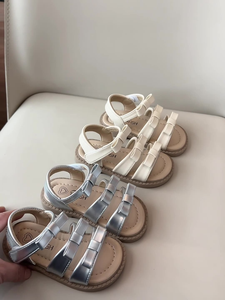 Sandalias de Verano para Mujer, Estilo Coreano, con Lazo, Tipo Princesa, Punta Abierta - Product Image 4