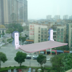 Hamac pour chat pliable moderne et confortable en tissu Oxford rectangulaire avec double ventouse, pour fenêtre, soleil, escalier, cage pour animaux de compagnie, balcon - Product Image 5