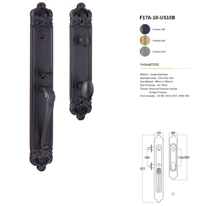Cerradura de puerta de baño silenciosa de lengüeta única, manija de puerta de dormitorio americana de cobre puro - Product Image 1