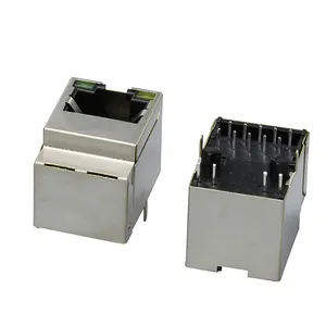 Gigabit 100/1000 Base-t Network Top Entry Rj45 <span class=keywords><strong>Jack</strong></span> Modular <span class=keywords><strong>Jack</strong></span> 8P8C Rj45 <span class=keywords><strong>Connecteur</strong></span> femelle <span class=keywords><strong>Connecteur</strong></span> électrique Ethernet Rj45 - Product Image 1