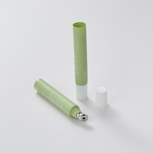 Matte Green Cosmetic Tube with <b>Metal</b> <b>Roller</b> Applicator for Eye Serum & Anti-Aging Cream - Product Image 3