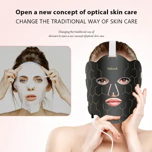 LED Facial Mask Facial Treatment Beauty Instrument Acne Treatment Skin Rejuvenation LED Light Therapy Silicification