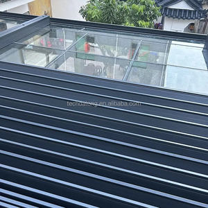 ม่านม้วนอลูมิเนียมสำหรับ<span class=keywords><strong>หลังคา</strong></span>เชิงพาณิชย์ ระบบมอเตอร์ พร้อมรีโมทคอนโทรล ขนาด 8 เมตร สำหรับห้องอาบแดดกลางแจ้งและกันสาด - Product Image 3