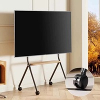 Soporte de carrito de TV para uso en oficina, carrito de TV para pantalla de 32-70 pulgadas, soporte de TV móvil, 132lbs