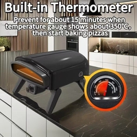 Vente en gros 14 pouces portable alimenté au gaz boulangerie four à pizza camping extérieur pizza faisant la machine avec pieds pliants