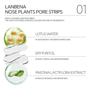 Lanbena - Nuevo Removedor de Puntos Negros con Ácido Salicílico, Suero Reductor de Poros y Tiras para Limpiar los Poros de la Nariz, Set para el Cuidado de la Piel del Rostro - Product Image 4