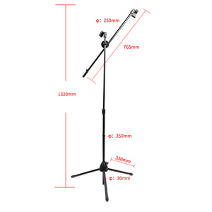 Soporte <span class=keywords><strong>de</strong></span> micrófono <span class=keywords><strong>de</strong></span> hierro ajustable profesional con 2 soportes <span class=keywords><strong>de</strong></span> clip <span class=keywords><strong>de</strong></span> micrófono al por mayor soportes <span class=keywords><strong>de</strong></span> micrófono <span class=keywords><strong>de</strong></span> trípode para grabación - Product Image 3