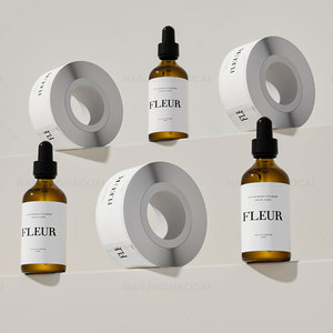 Custom Waterproof <strong>Vinyl</strong> <strong>Stickers</strong> logo Printing <strong>Adhesive</strong> Cosmetic Packaging Bottle Label - Product Image 2
