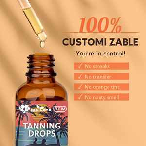 Harga Pabrik Grosir 60ml Tanning Drops Aloe Vera Aroma Tropis Gliserin Minyak Biji Jojoba Suplemen Perona Kulit Tanpa Sinar Matahari - Product Image 3
