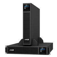 Système d'alimentation sans interruption (ASI) à batterie lithium 6 kVA, double conversion, onde sinusoïdale pure, 51,2 V CC, 19 pouces, avec options RS232, USB, SNMP pour ordinateur