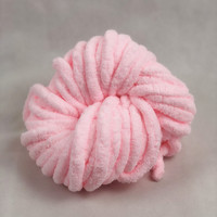 Fil à tricoter fantaisie Bernat de 250g, fil chenille polyester épais et moelleux de 2cm pour écharpe, bonnet, tapis et couverture DIY d'hiver