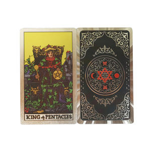 Wasserdichte Goldfolie Luxus-Plastik-Tarotkarten Buntes Wahrsage-Brettspiel mit Exquisiter Klappbox und Anleitung - Product Image 4