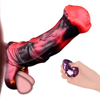 Funda Vibradora para Pene NNSX Fantasy Cock Sleeve, Estimulación del Punto G, Extensor de Pene, Retrasador de Eyaculación Masculina, Juguetes Sexuales para Parejas Adultas