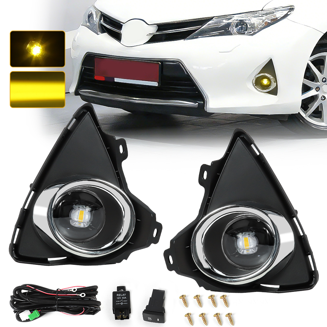 Lumière jaune LED