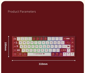 AJAZZ AK680 E-sports Wired <b>Mechanical</b> <b>Keyboard</b> with Hot-swapable RGB Backlit <b>Keyboard</b> USB Type-C Interface for PC Gaming - Product Image 6
