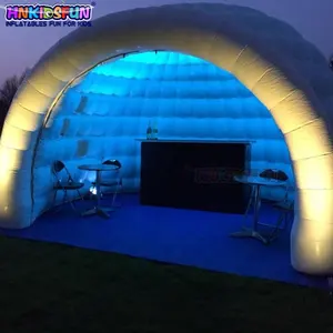 Al aire libre iglú inflable/evento inflable tienda de campaña con luces led