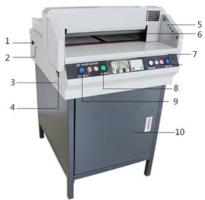 Cortadora Eléctrica Económica para Cartón y Papel, Tamaños A4 y A3, 450vs 450z3 450 <span class=keywords><strong>330d</strong></span> 450mm, con Soporte, Repuestos y Cuchilla de Seguridad - Product Image 3
