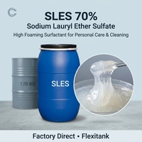 Matière première détergente SLES (Sodium Lauryl Ether Sulfate) en pâte, tensioactif anionique, vente en gros, OEM