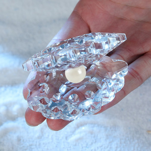 Ornement en verre cristal en forme d'escargot, sculpture ajourée, cadeau souvenir pour les couples et les enfants - Product Image 1