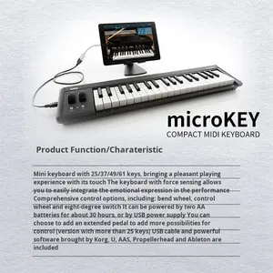 <span class=keywords><strong>Clavier</strong></span> <span class=keywords><strong>MIDI</strong></span> portable KORG MICROKEY2 AIR 25 37 <span class=keywords><strong>49</strong></span> 61 <span class=keywords><strong>touches</strong></span> - Product Image 2